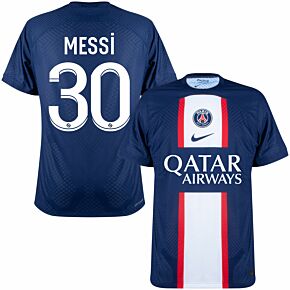 22-23 PSG Dri-Fit ADV Match Home Shirt + Messi 30 (Ligue 1)