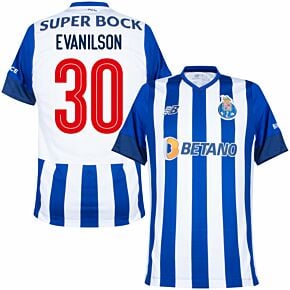 22-23 FC Porto Home Shirt + Evanilson 30 (Fan Style)