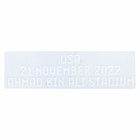 Official World Cup 2022 Matchday Transfer USA v Wales 21 November 2022 (Wales Home)