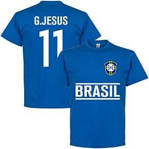 Brazil G. Jesus 11 Team Tee - Royal