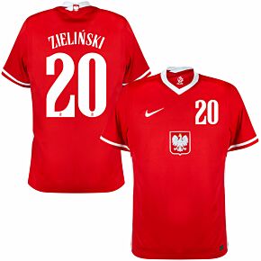 20-21 Poland Away Shirt + Zieliński 20 (Official Printing)