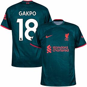 22-23 Liverpool 3rd Shirt + Gakpo 18 (Premier League)