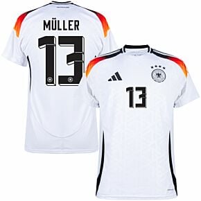 24-25 Germany Home Shirt + Müller 13 (Official Printing)