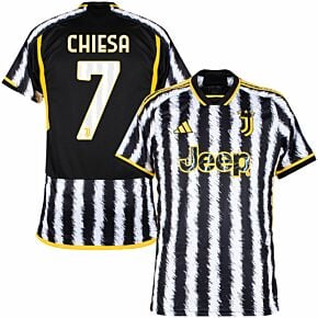 23-24 Juventus Home + Chiesa 7 (Official Printing)