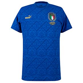 2021 Italy Euro Winners T-Shirt - Royal - Kids