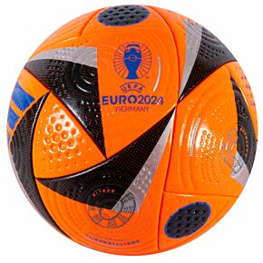 Adidas Euro 2024 Pro Authentic Winter Match Football - Orange/Black - (Size 5)