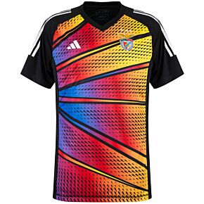 23-24 Benfica Pre-Match S/S Top - Black/Red/Yellow