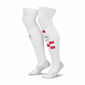 22-23 Croatia Home Socks - White