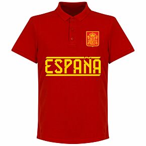 Spain Team Polo Shirt - Red