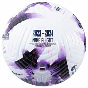 23-24 Premier League Flight Official Match Ball - (Size 5) - White/Fierce Purple/White