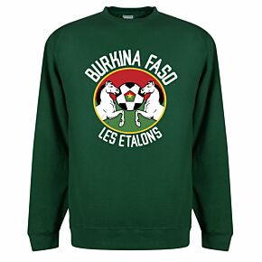 Burkina Faso Les Etalons Sweatshirt - Bottle Green
