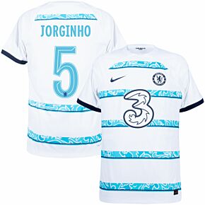 22-23 Chelsea Dri-Fit ADV Match Away Shirt + Jorginho 5 (Official Cup Printing)