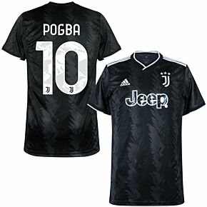 22-23 Juventus Away Shirt + Pogba 10 (Official Printing)