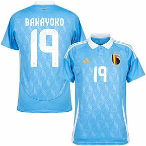 24-25 Belgium Away Shirt + Bakayoko 19 (Official Printing)