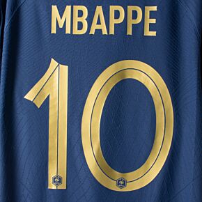 Mbappe 10 (Official Printing) - 22-23 France Home