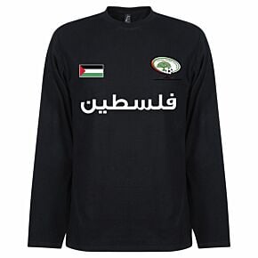 Palestine Team L/S T-shirt - Black