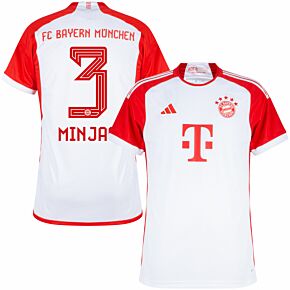 23-24 Bayern Munich Home Shirt + Minjae 3 (Official Printing)