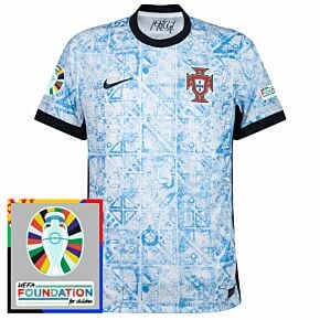 24-25 Portugal Away Shirt incl. Euro 2024 & Foundation Tournament Patches