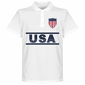 USA Team Polo Shirt - White