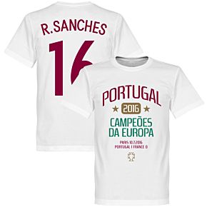 Portugal European Champions 2016 Sanches Tee - White