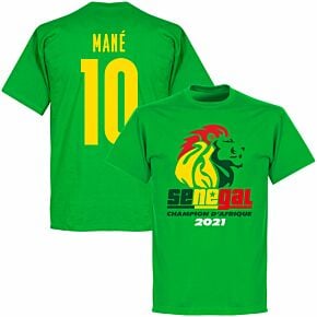 Senegal 2021 Winners Mané 10 T-shirt - Green
