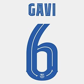Gavi 6 (Cup Style Printing) - 23-24 Barcelona Away