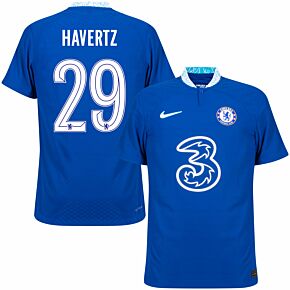 22-23 Chelsea Dri-Fit ADV Match Home Shirt + Havertz 29 (Official Cup Printing)