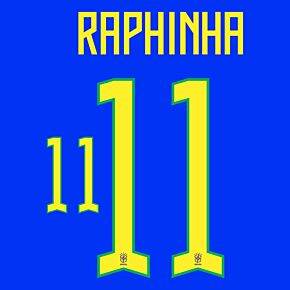 Raphinha 11 (Official Printing) - 22-23 Brazil Away