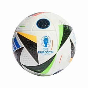 Adidas Euro 2024 Pro Authentic Match Football - White/Black - (Size 5)