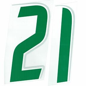 06-07 Puma Official Back Numbers Green-Silver Speed Style 265mm