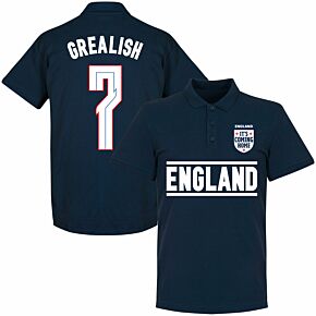 England Grealish Team Polo Shirt - Navy
