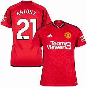 23-24 Man Utd Home Shirt + Anthony 21 (Premier League)