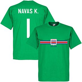 Costa Rica Keylor Navas Goalkeeper Tee - Green