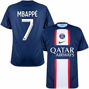 22-23 PSG Dri-Fit ADV Match Home Shirt + Mbappé 7 (Ligue 1)