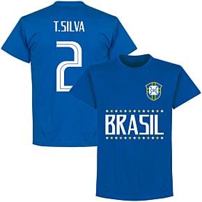 Brazil T. Silva 2 Team T-Shirt - Royal