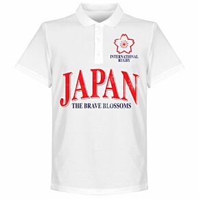 Japan Rugby Polo Shirt - White