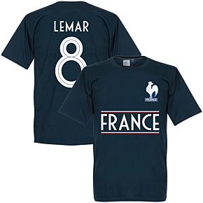 France Lemar 8 Team Tee - Navy