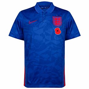 20-21 England Away Shirt + British Legion Poppy