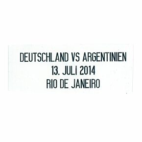 Deutschland vs Argentinien 13. Juli 2014 Rio de Janeiro Brazil 2014 Germany Home Final Transfer