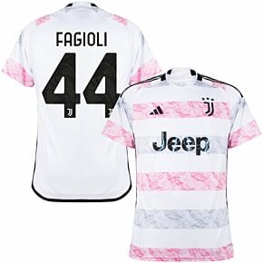 23-24 Juventus Away Shirt + Fagioli 44 (Official Printing)