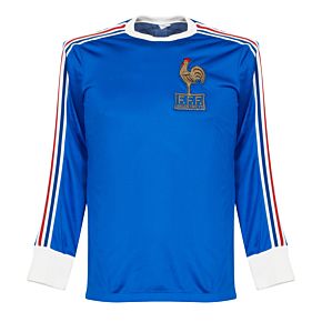 adidas France 1978-1980 Home Jersey L/S - USED Condition (Great) - Extremely Rare - Size Small