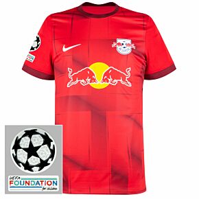 22-23 RB Leipzig Away Shirt + UCL Starball + UEFA Foundation Patches