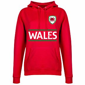 Wales Team Womens Hoodie - Red