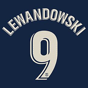 Lewandowski 9 (La Liga Printing) - 22-23 Barcelona Home - Kids