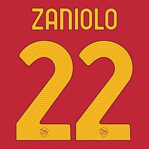 Zaniolo 22 (Official Printing) - 22-23 AS Roma Home