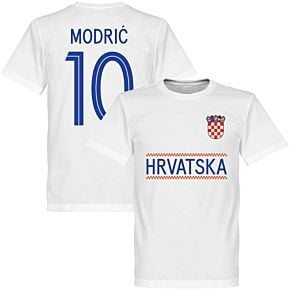 Croatia Modric 10 Team Tee - White