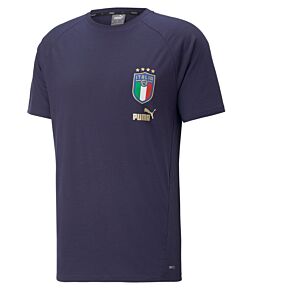 22-23 Italy Coach Casuals T-Shirt - Blue