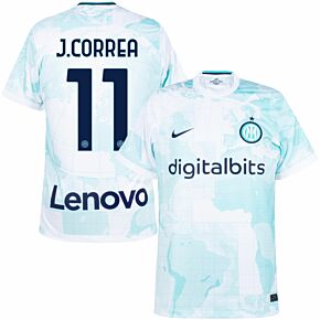 22-23 Inter Milan Away Shirt + J.Correa 11 (Official Printing)