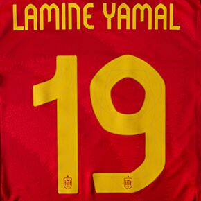 Lamine Yamal 19 (Official Printing) - 24-25 Spain Home