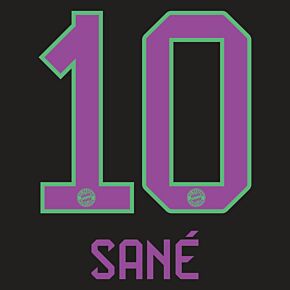 Sané 10 (Official Printing) - 23-24 Bayern Munich Away